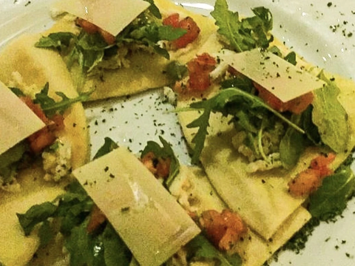 Fresh pasta dish at Osteria Vecchio Piemonte